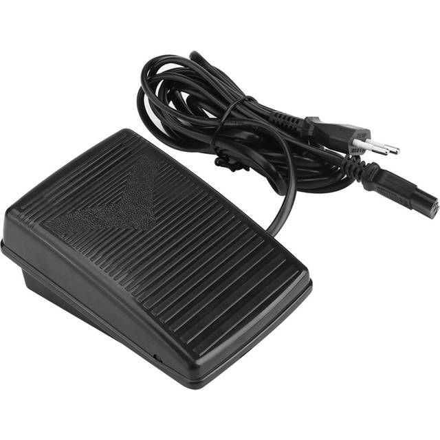 Sewing Machine Foot Control Pedal Foot Operated Control Pedal for Sewing Machines, 200-240V EU Plug black