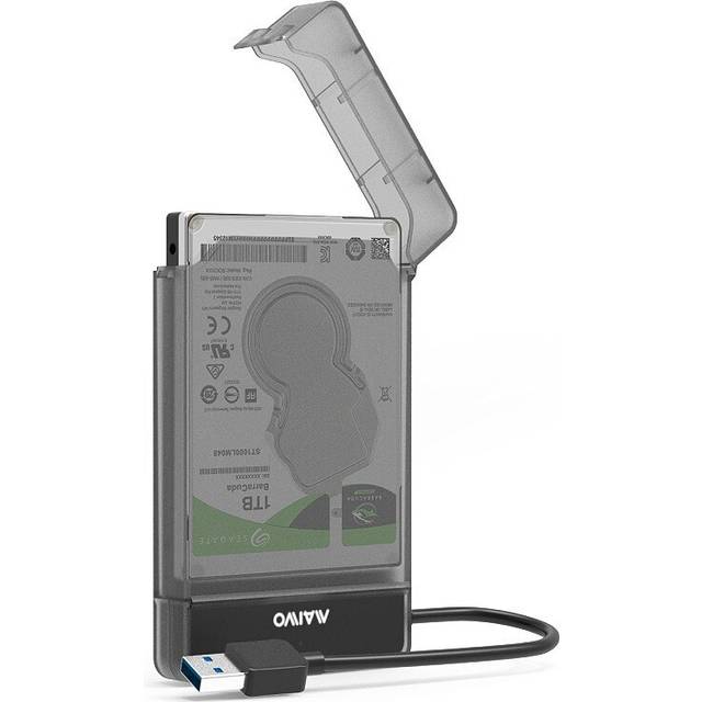 Maiwo k104 usb 3.0 to sata 3.0 hdd hårddiskhölje stöd 2.5 tums ssd-fria verktyg - Vit