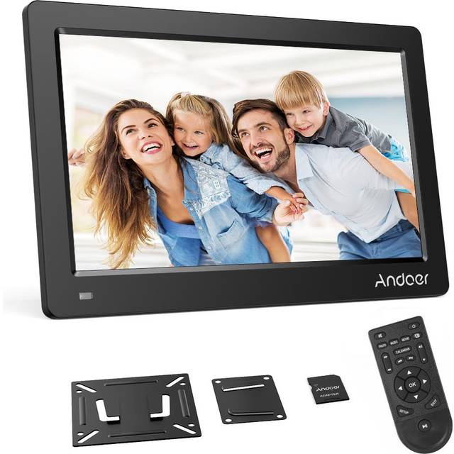 Andoer 15.6 Inch Digital Photo Picture Frame FHD 1920*1080 IPS Screen Support EU Plug white
