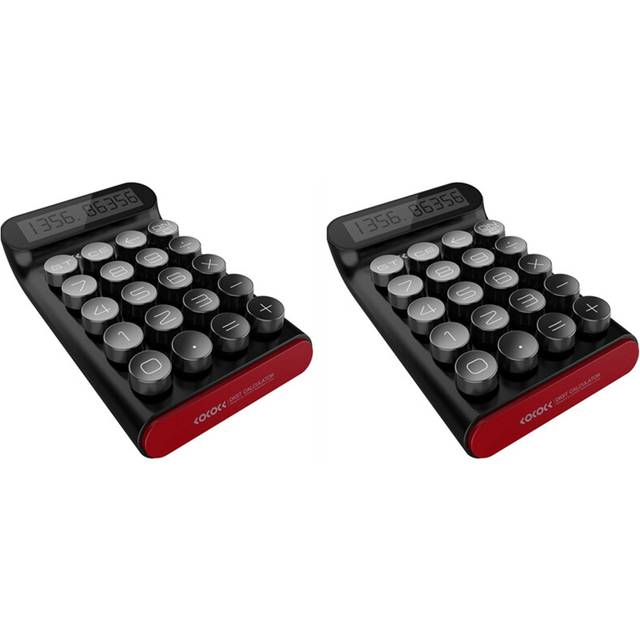 moresk-2X Calculator Portable 20 Keys Multifunctional 10 Digital LCD Calculator Black