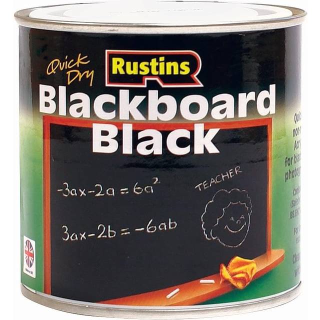 Rustins BLAB250 Quick Drying Blackboard Black Paint 250ml