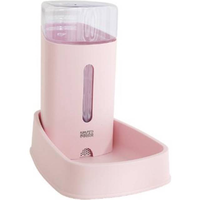 (Pink) 3.8L Pet Automatic Water Dispenser Large Capacity Drinking Bowl