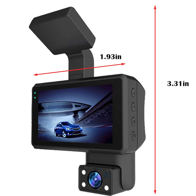 moresk-1080P HD Car Dash Camera Car DVR Driving Recorder, 3.0 Inch IPS Screen Dashboard Camera, Parking Monitor, Loop Recording