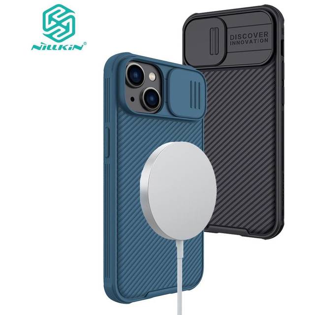 Nillkin Magnetic CamShield Pro Fodral För iPhone 14 Telefonfodral Kamera Slider Skydd lyxig TPU + PC Stötsäkert bakstycke iPhone 14 svart