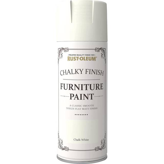 Rust-oleum chalk chalky furniture spray paint shabby chic 400ml white matt