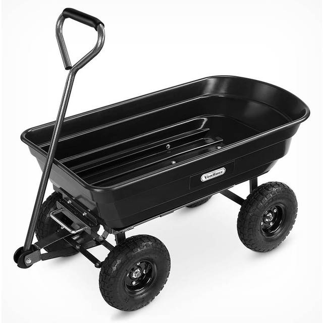 75L Garden Dump Trolley Cart