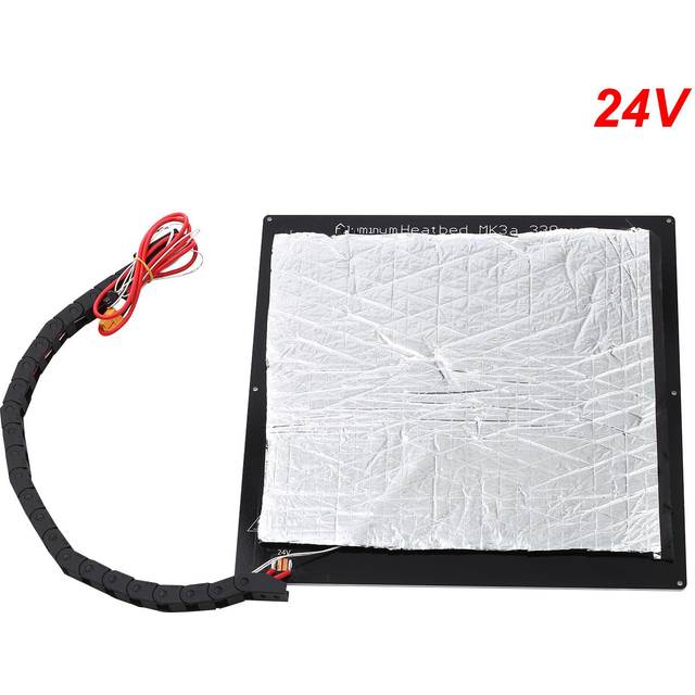 Aluminum Hotbed Tronxy 24V 3D Printer Upgrade Hotbed MK3 Heating Platform Aluminum Plate with Wire 330x330mm