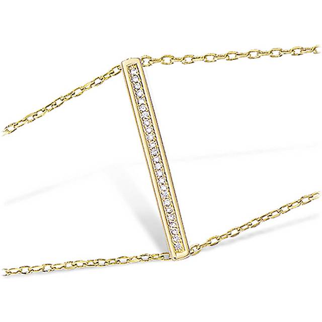 Les Trésors De Lily [L7700] - Guldpläterat armband 'Sissi' vitguld - 30x3 mm vit