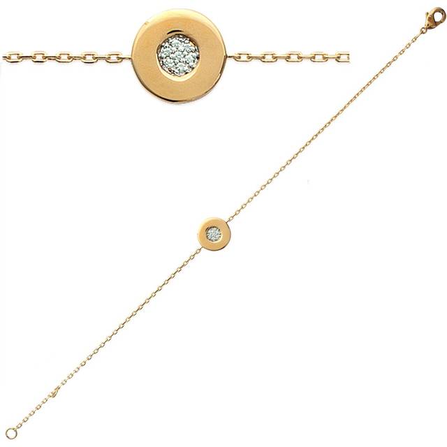 Les Trésors De Lily [L1188] - Guldpläterat armband 'Sissi' guld gyllene