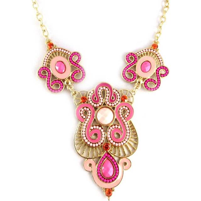 Les Trésors De Lily [L1874] - Rose Gold 'Altai' Designer Necklace