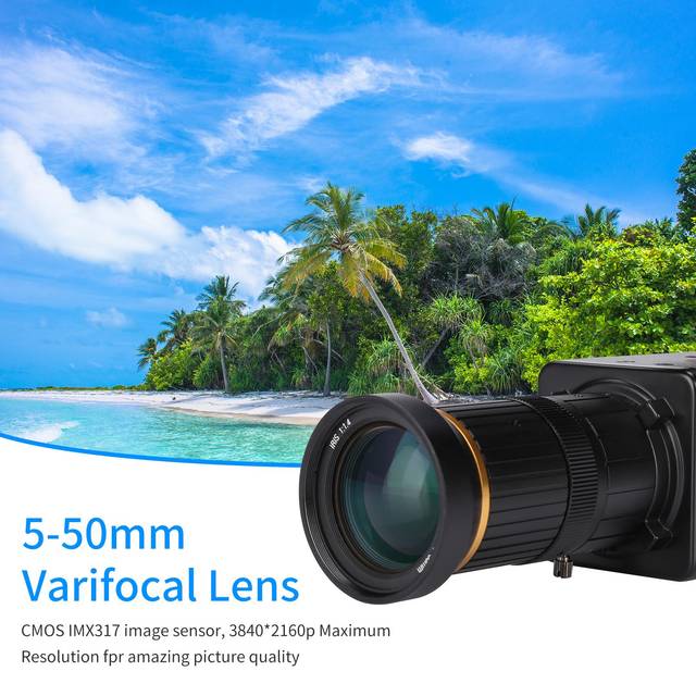 4K HD Camera Computer Camera USB Webcam 10X Optical Zoom Manual Focus Auto Exposure Compensation camera with microphone