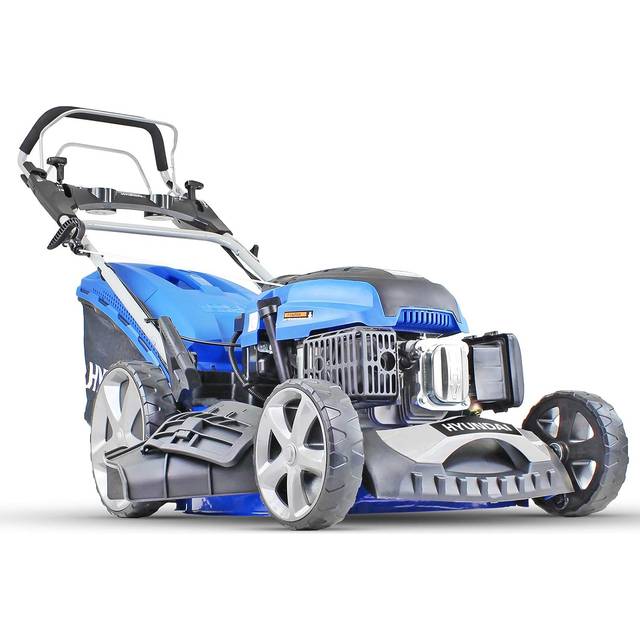 Hyundai 20" / 51cm 196cc 4-in-1 Electric-Start Self-Propelled Petrol Lawnmower, Rear & Side Discharge, Mulching | HYM510SPE