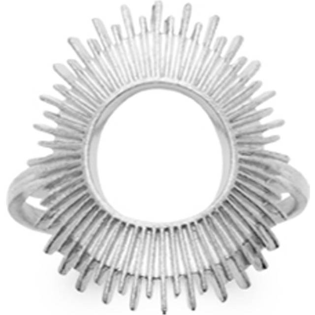 Silver 'Cleopatra' Silverring (Rodiumpläterad) - 22 mm (Sol) 58 silver