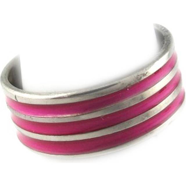 Stålring 'Peaceful' silverrosa - 7 mm 62 stark rosa