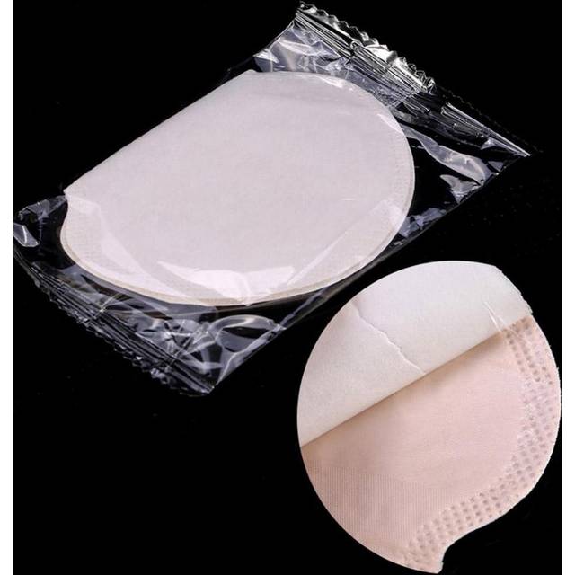 50 st underarmsvettskydd Antiperspirantklistermärke under armarna Absorberande svettskydd Engångsarmhåla 50pcs vit