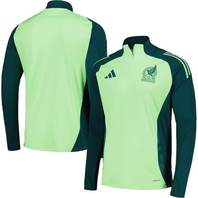 Men's adidas Green Mexico National Team 2024 Training Quarter-Zip Top - 3XL