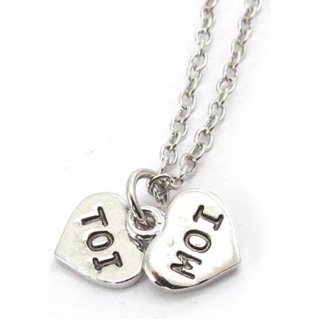 Les Trésors De Lily [J7758] - Designer necklace 'You and Me' silver