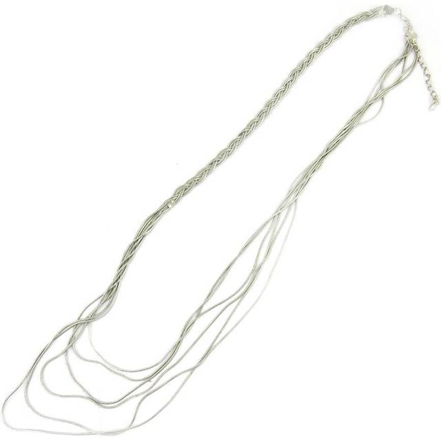 Les Trésors De Lily [L7601] - Designer 'Choreography' silver necklace