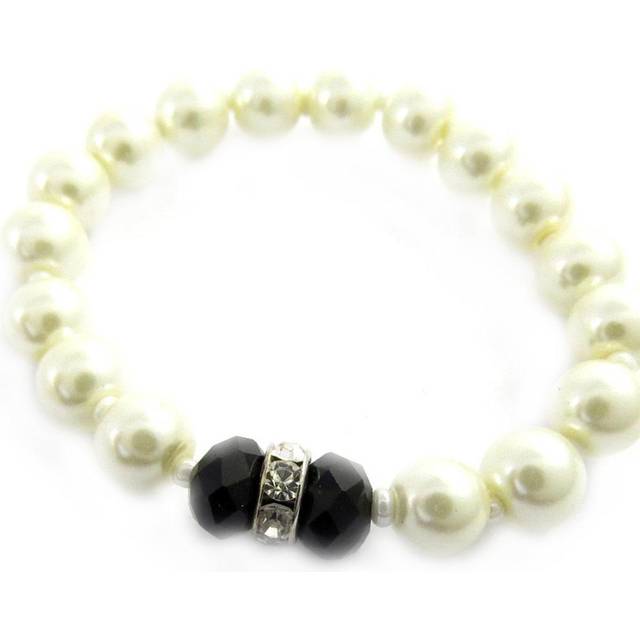 Les Trésors De Lily [L7906] - Bracelet 'Sissi' ivory black black