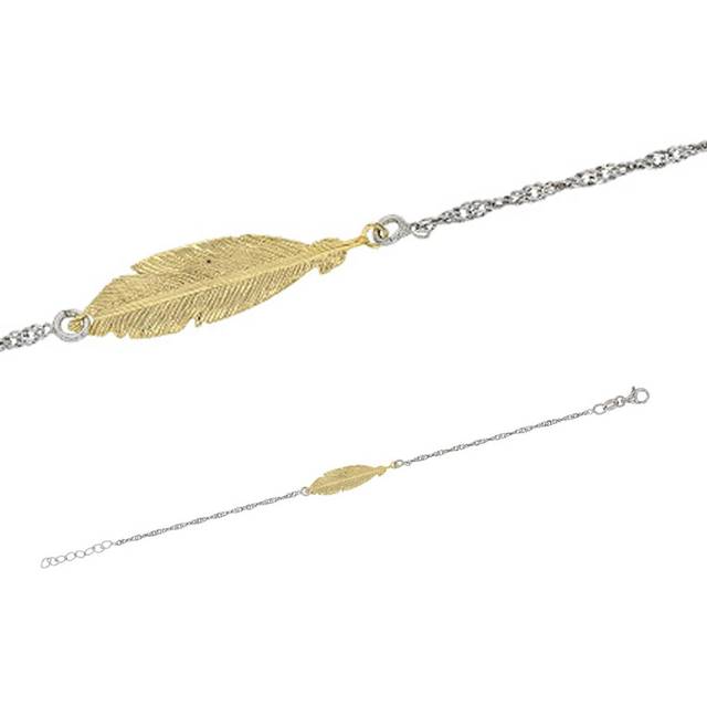 Les Trésors De Lily [R5007] - Artisan Silver Bracelet 'Navajos' gold silver (rhodium) - 30x8mm gold