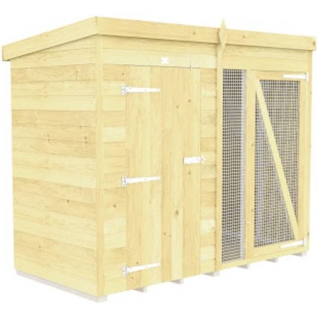 DIY Sheds Dog and Kennel Run - Full Height - 10ft x 4ft