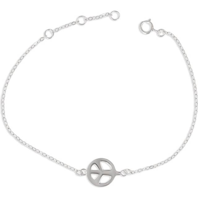 Les Trésors De Lily [R1932] - Silver 'Peace' Bracelet (rhodium) - 10 mm silver