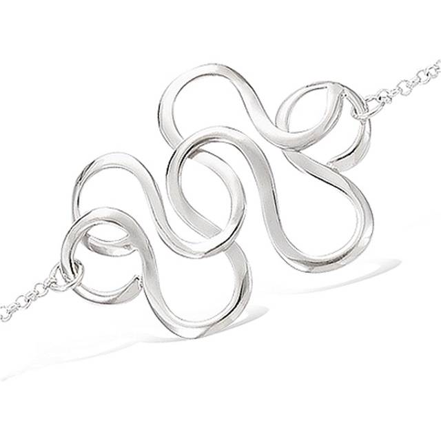Les Trésors De Lily [H2649] - Silverarmband 'Choréographie' silver (rhodiumpläterad) - 35x25 mm silver