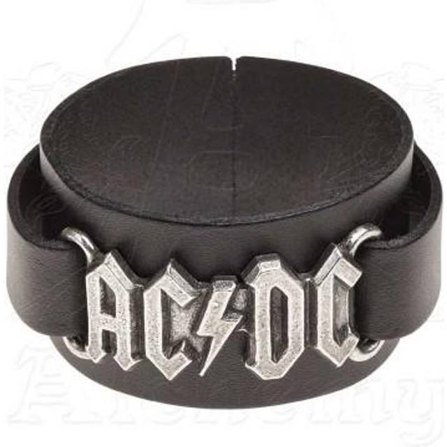 AC/DC Unisex Adult Logo Leather Wristband