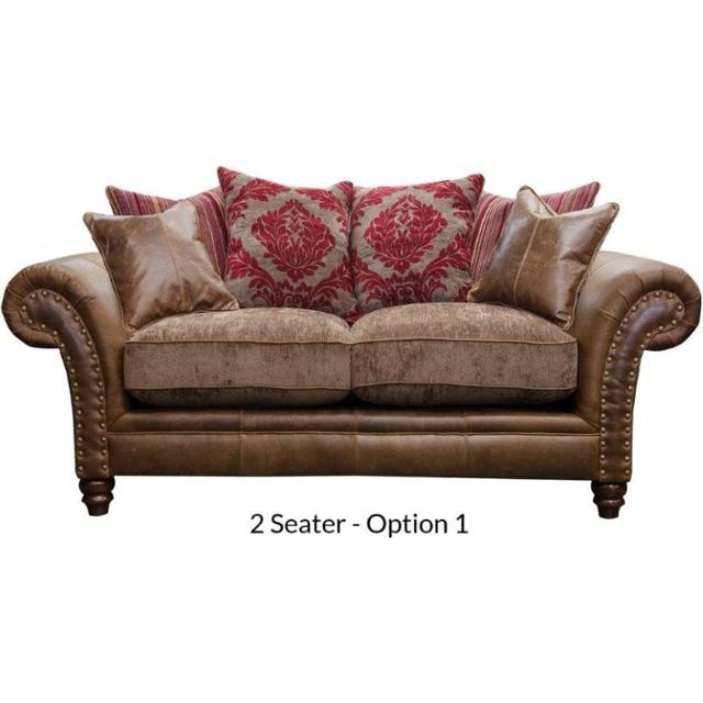 Alexander and James Hudson Pillow Back 2 Seater Sofa - Option 1