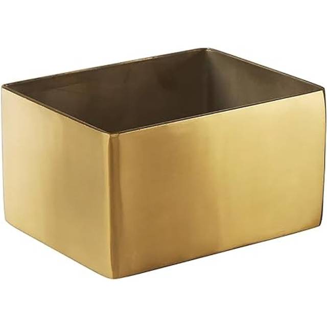 American Metalcraft gSPH4 Rectangular gold Sugar Packet Holder, Satin Finish, 2-34 inches L Square