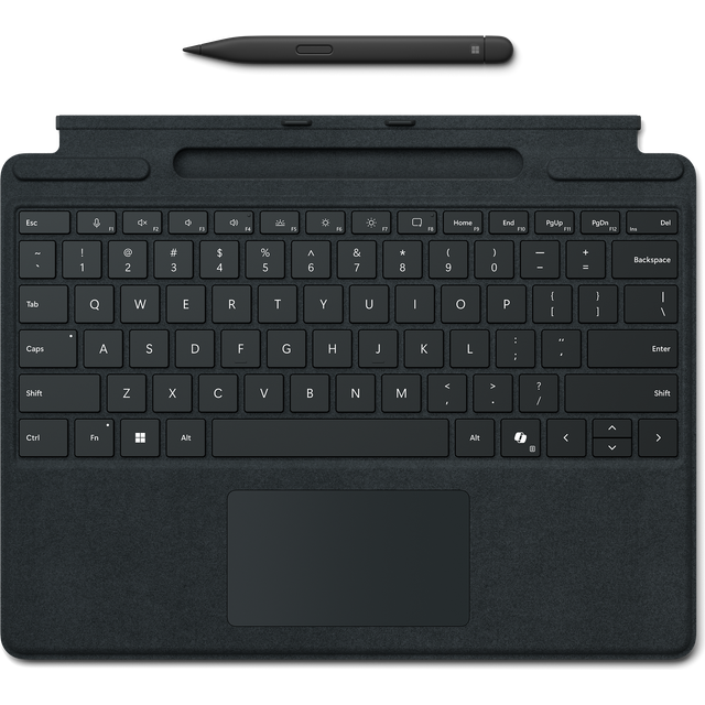 Surface Pro 10 TypeCover with CoPilot Button + Surface Slim Pen 2 Bundle Black