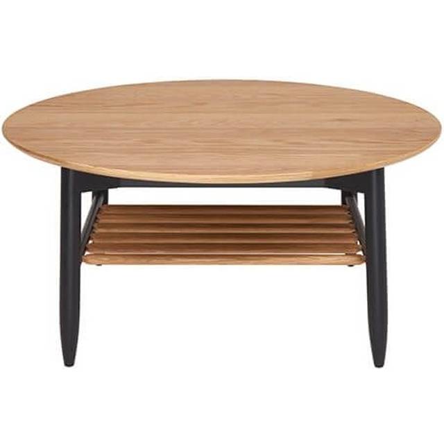 Ercol Monza Round Coffee Table In Light WoodBlack
