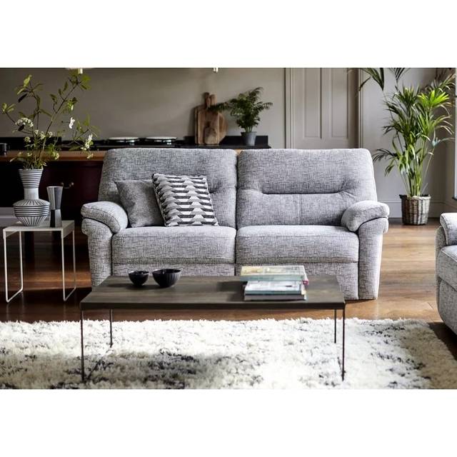 G Plan Seattle 2.5 Seater Recliner Sofa - Leather Grade P - Double Electric with USB and Lumbar - Without Heated Seats