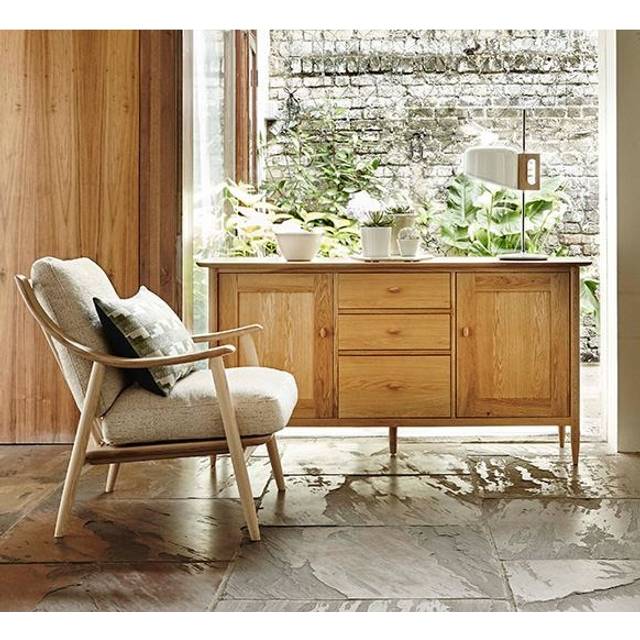 Ercol Teramo Large Sideboard, Neutral Oak | Barker & Stonehouse