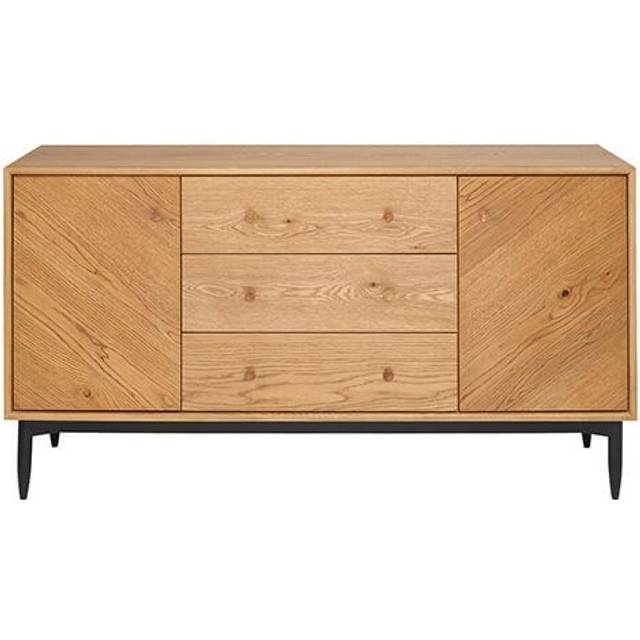 Ercol Monza Large Sideboard, Neutral Oak | Barker & Stonehouse
