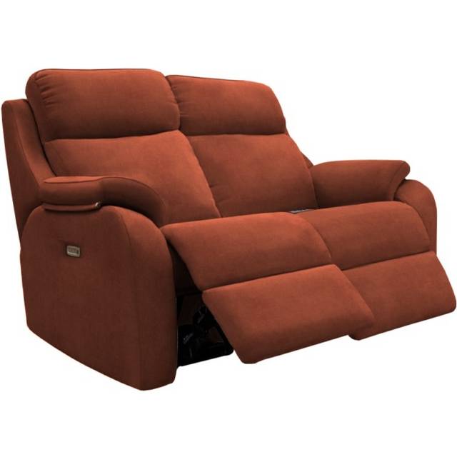G Plan Kingsbury 2 Seater Recliner Sofa - 2 Seater - Fabric Grade C - Double Electric with Headrest