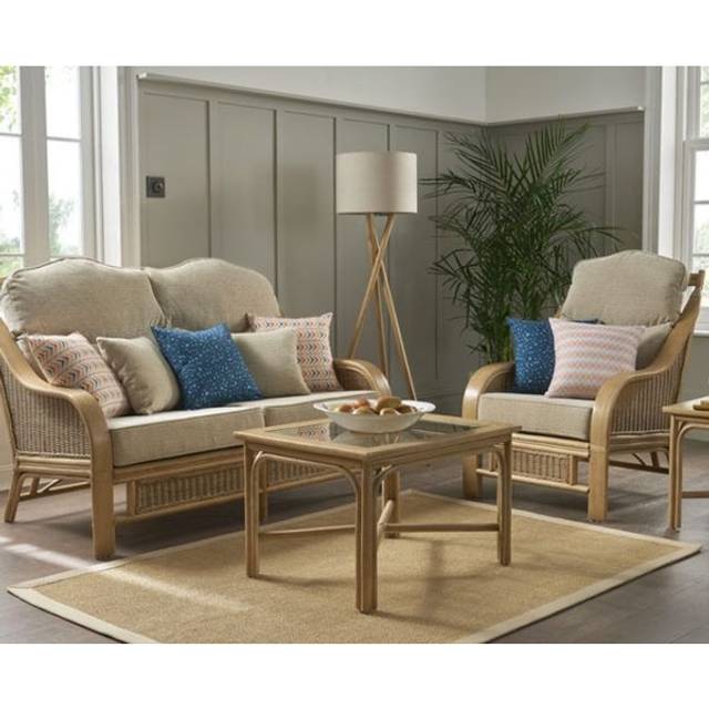 Daro Heathfield Natural Wash 2 Seater Lounging Sofa - Fabric Grade D