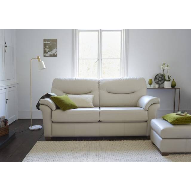 G Plan Washington 3 Seater Sofa - Leather Grade P - Standard Feet
