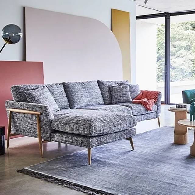 Ercol Forli Chaise End 3 Seater Sofa - Leather Grade L - LHF