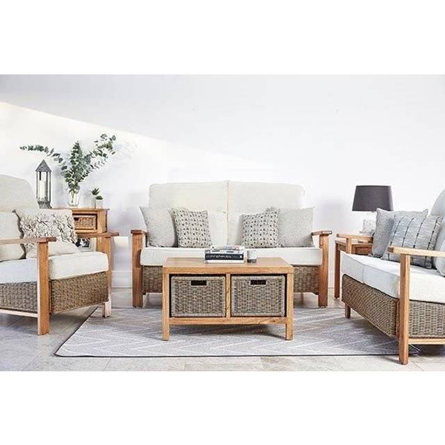 Daro Alexandra Natural Wash 2 Seater Lounging Sofa - Fabric Grade D