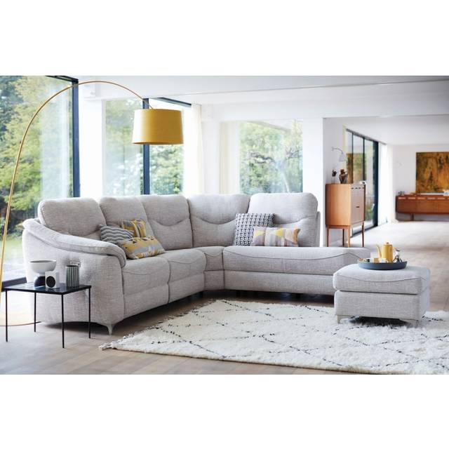G Plan Jackson 4 Seater Corner Sofa With Chaise - Leather Grade P - RHF