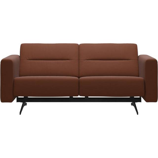 Stressless Quickship Stella 2 Seater Recliner Sofa With S2 Arms and Chrome Feet - 2 Seater - Paloma Copper