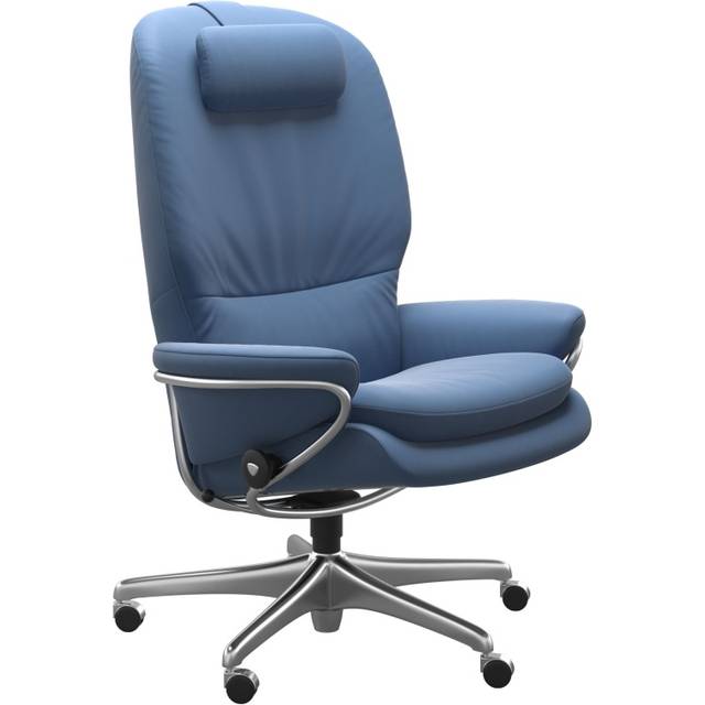Stressless Rome High Back Office Chair Steel Base - Batick Leather