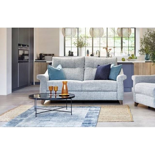 G Plan Riley 3 Seater Recliner Sofa - Leather Grade P - Electric Recliner