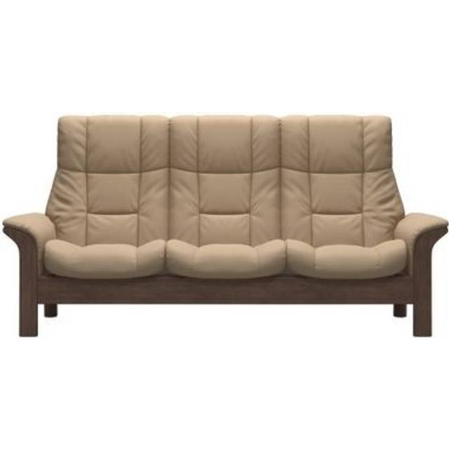 Stressless Windsor 3 Seater High Back Recliner Sofa - Noblesse Leather