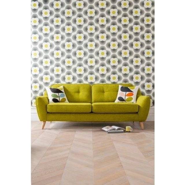 Orla Kiely Laurel 4 Seater Sofa - Large - Premium Plain Fabric