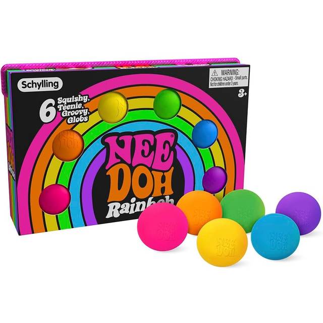 NeeDoh Teenie Rainbow 6-Pack