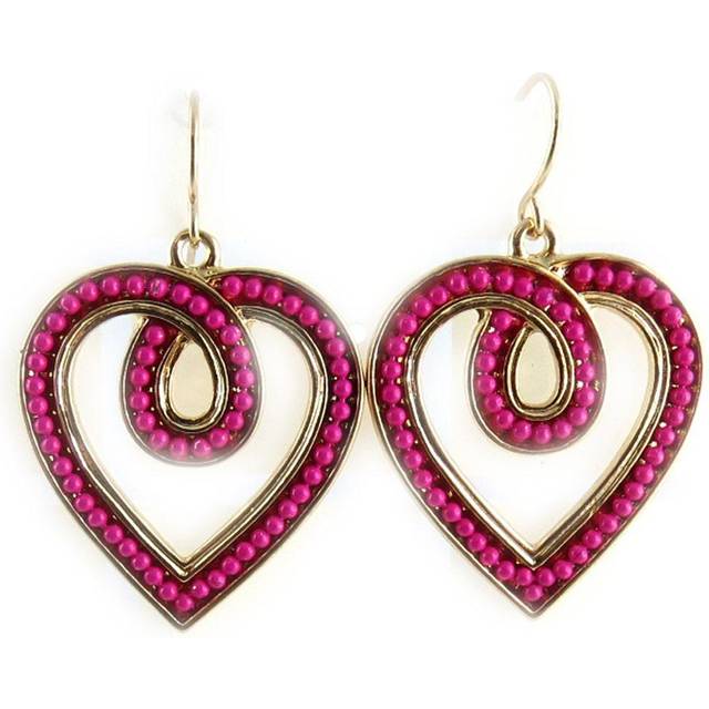 Les Trésors De Lily [L1890] - Designer earrings 'Love' rose gold