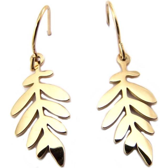 Les Trésors De Lily [P7793] - Stainless steel designer earrings 'Jungle' rose gold - 20x10 mm