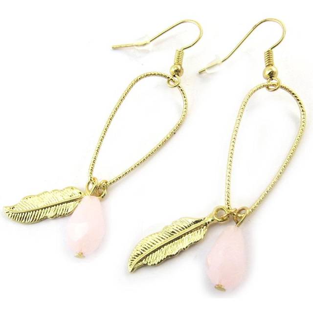 Les Trésors De Lily [N3500] - Gold Rose 'Navajo' Designer Earrings
